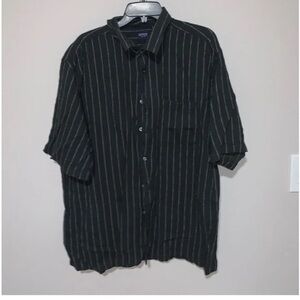 Black and light grey Striped Men's Shirt arrow XXL